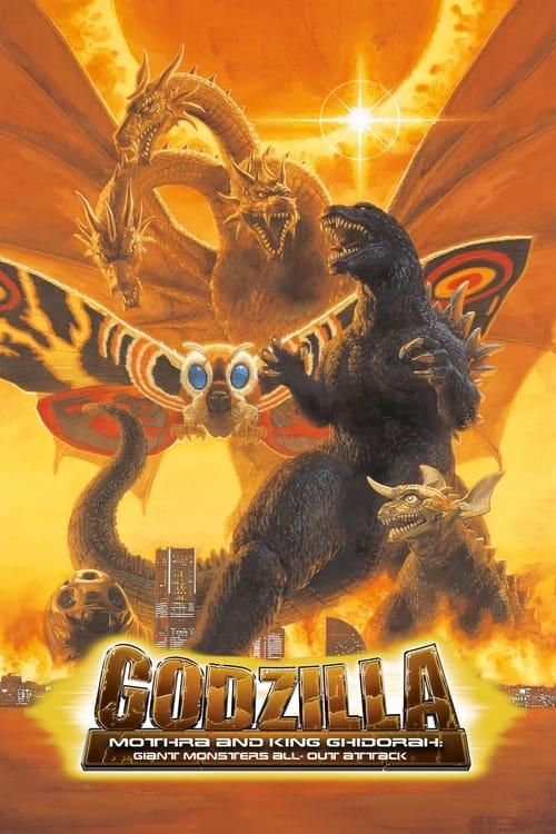 Godzilla, Mothra and King Ghidorah: Giant Monsters All-Out Attack Poster