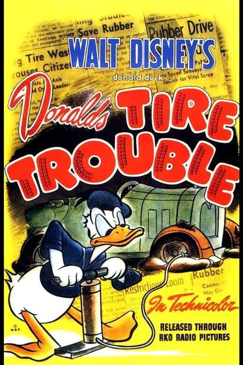 Donald's Tire Trouble Poster