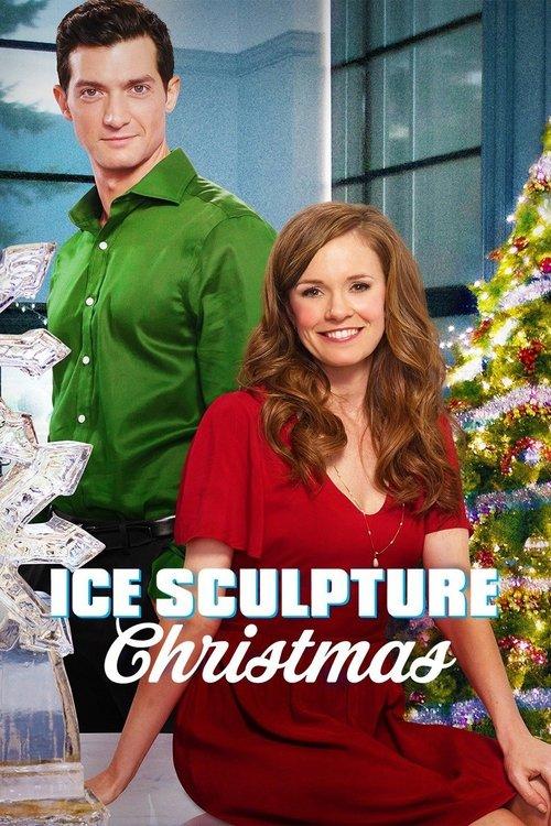 Ice Sculpture Christmas Poster